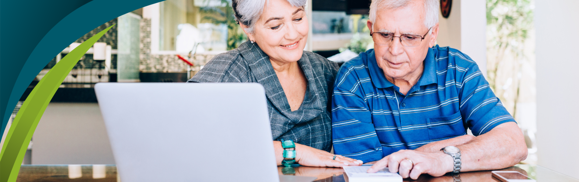 couple looking at computer