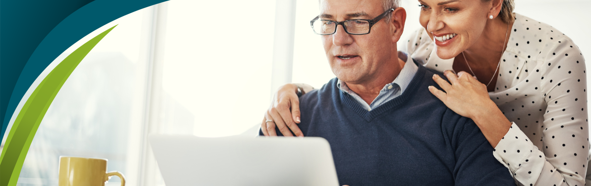 couple looking at computer