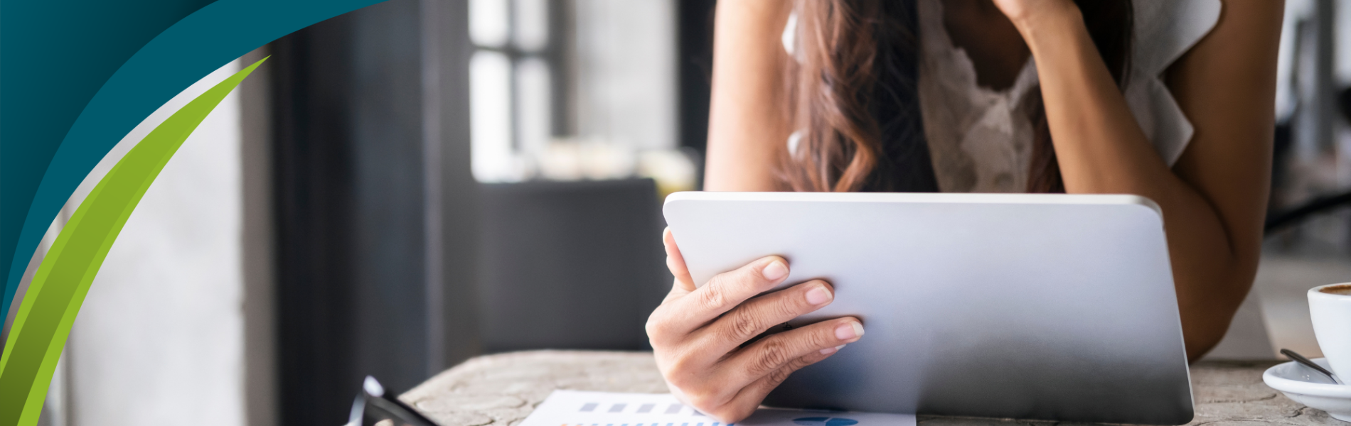 women looking at laptop